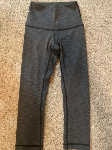 Lululemon Gray Cropped Heather Leggings