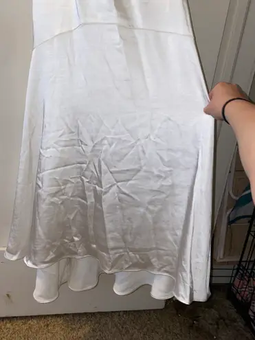 Elliatt White Silk Gown