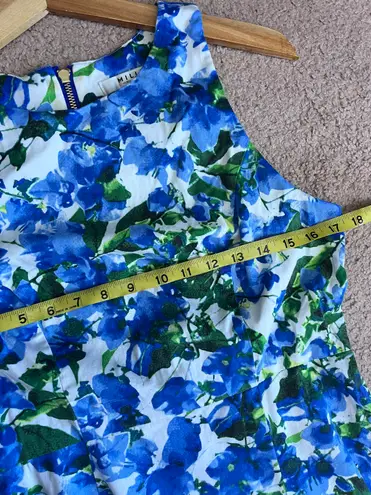 Milly FLoral Sleeveless Mini Dress 10