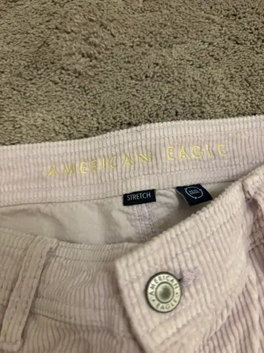 American Eagle purple corduroy cargo pants