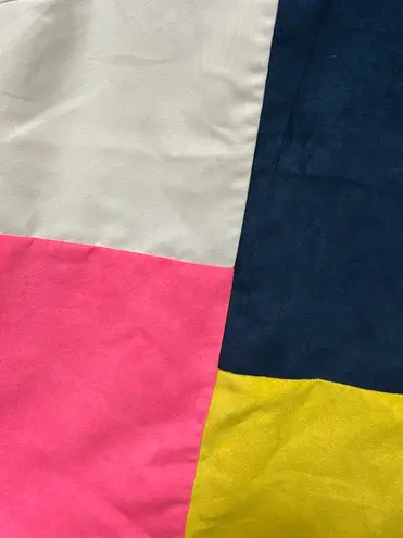 Julie Brown Retro Style Color-block Faux Suede Tank Top