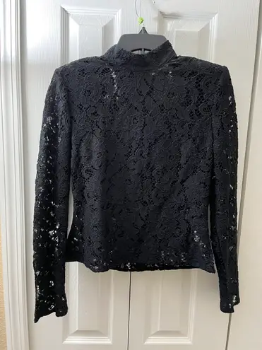 ZARA Black Lace Shirt