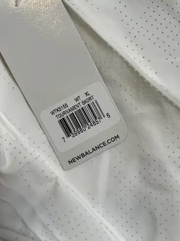 New Balance White Tennis Skirt Skort