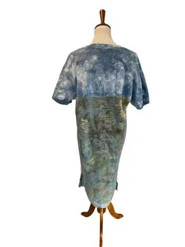 Painted Threads Painted Oyster Handmade Tiedye Hi Low MIDI Dress