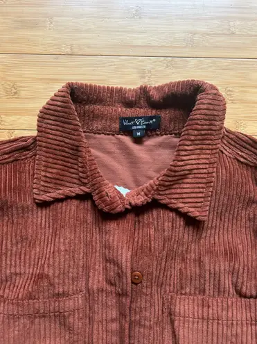 Velvet Heart Rust Orange Shacket - Image 3