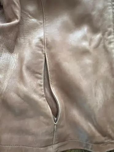 Marvin Richards | women’s leather & rabbit fur jacket. Size: XL