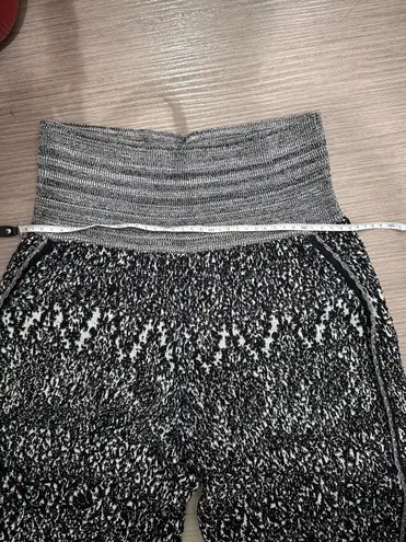 Vivienne Westwood red label grey/white knitted textured cropped flared pants/