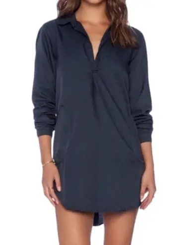 CP Shades Teton Tunic Top Cotton Silk Blend Black