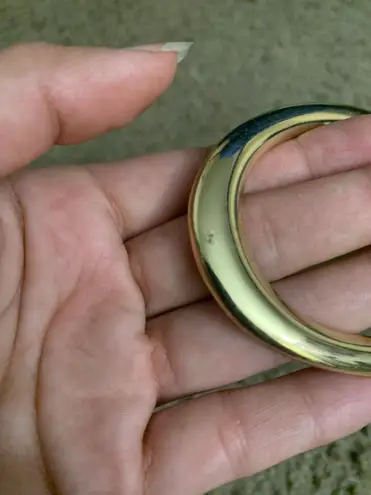 Coldwater Creek S/M Orange Faux Snakeskin Adjustable Gold Hoop Latch Belt