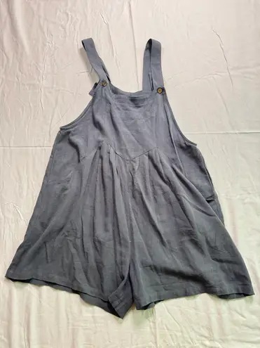 Boutique Overall Romper Gray Size M