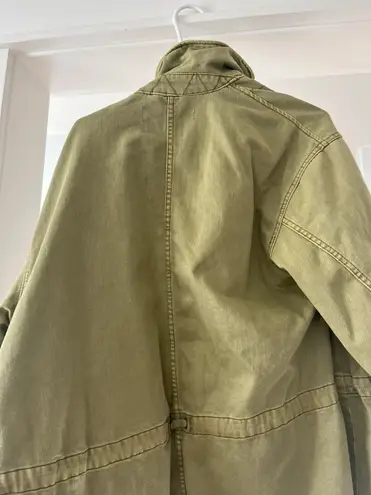 Free People Green Jean  Jacket