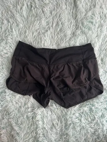 Lululemon Black Speed Up Shorts 2.5”