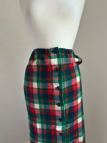 Pendleton Vintage Wool Christmas Tartan Plaid Pencil Skirt