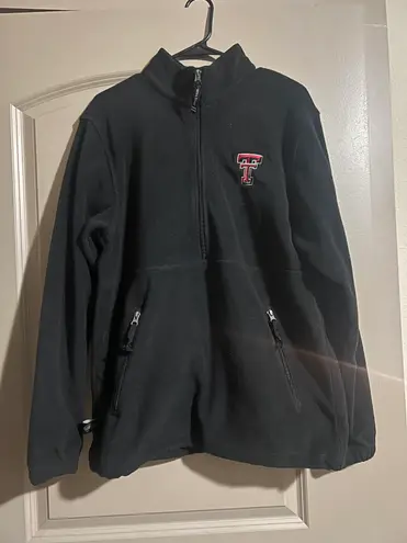 Texas Tech Quarter Zip Black Size M