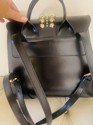 Mario Valentino Authentic leather black backpack