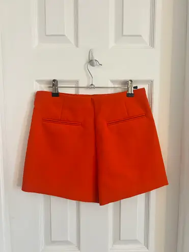 ZARA Orange Asymmetrical Skort