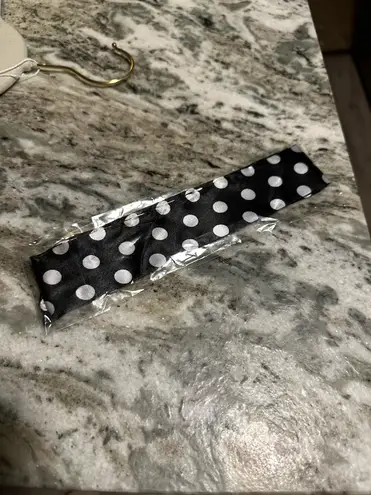 Elegant Black and White Polka Dot Dress