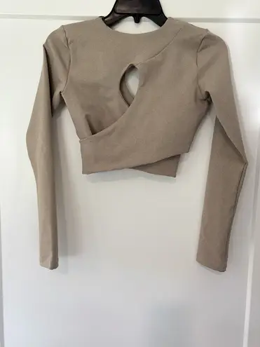 925Fit I See The Light Crop Top Toffee