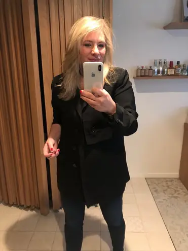 3.1 Phillip Lim women’s black Tiered Twill blazer jacket size 2 extra small XS