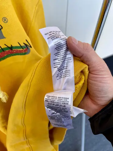 Gucci Coco Capitan Logo Hoodie by Alessandro Michele SS2017 Yellow Size L 700 53 Off Retail From Mike