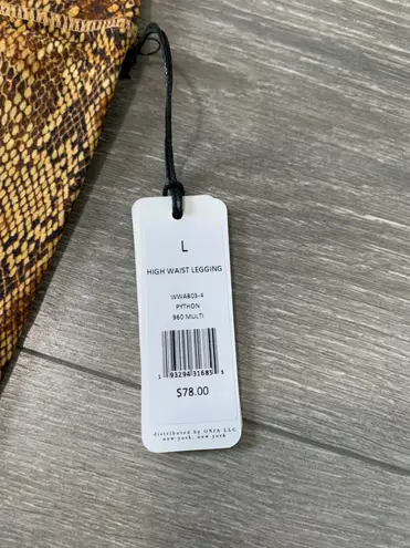 We Wore What Snakeskin High-Waist Leggings