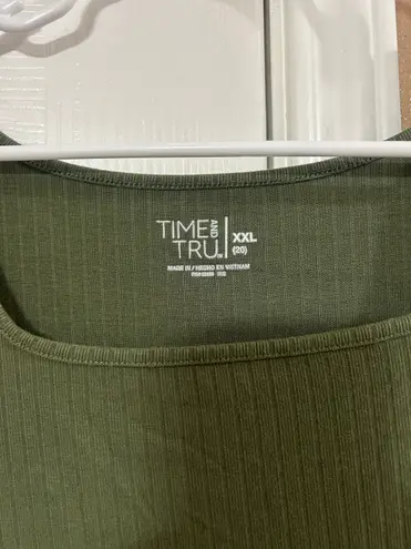 Time And Tru Top Green