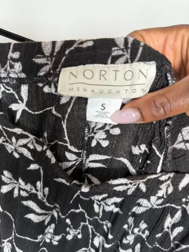 Vintage Black and Gray Floral Skirt Size S