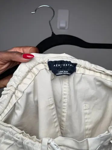 Aeropostale White Cargo Shorts
