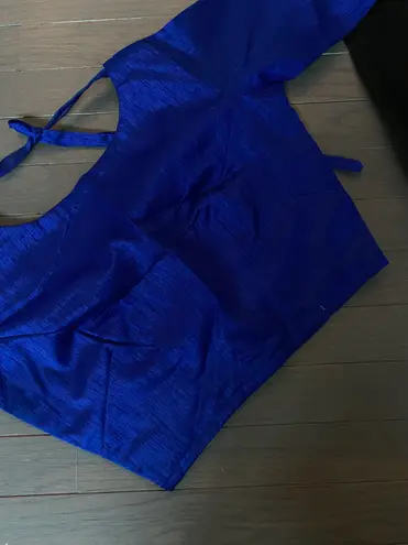 Indian pakistani jamdani type party wear sari with blouse Multiple