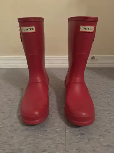 Hunter Pink Rainboots