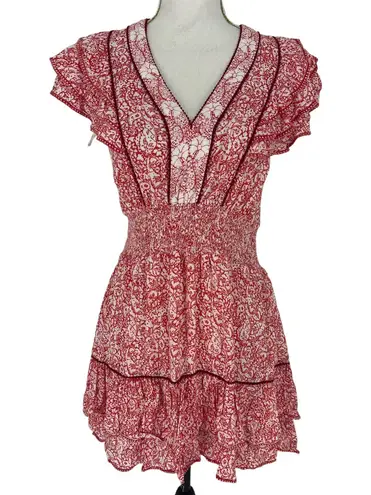 Poupette St. Barth Camila Ruffled Mini Dress