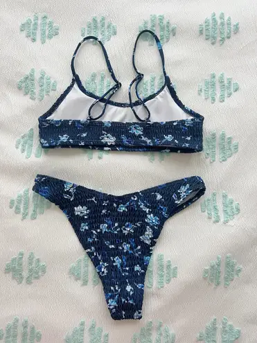 SheIn Floral Blue Bikini