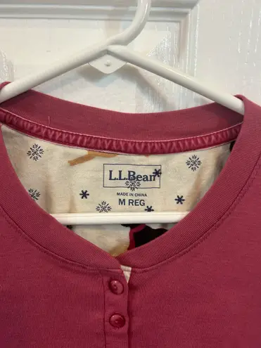 L.L.Bean  Dark Pink Lounge Top