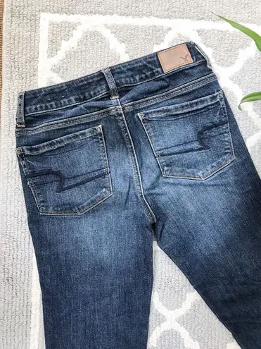 American Eagle Distressed Mid Rise Skinny Jean