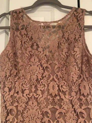 BB Dakota Pink Floral And Lace Bodycon Dress