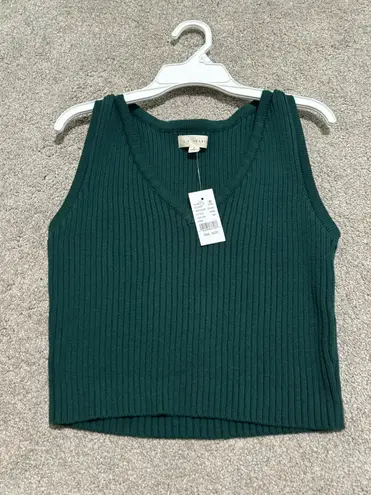 LA Hearts Dark Green Sweater Vest