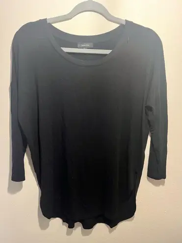 Babaton Black Scoop Neck Top β Size S
