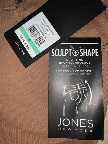 Jones New York Madison Skinny Ankle Leg Brown Size 8 32 54 Off Retail New With Tags From Clothezy