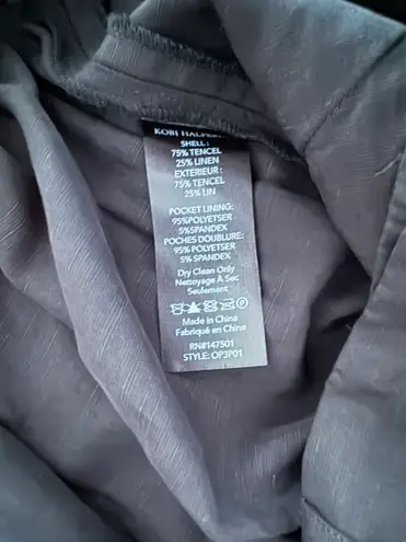 Kobi Halperin Linen/Tencel Blend Denny Pant Black