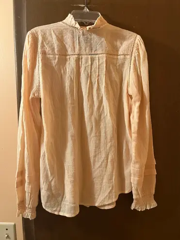 Faherty NWT  Willa Top in Vanilla Cream