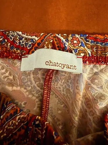 Chatoyant  NWOT High-Rise Paisley Wide-Leg Pull-On Leggings thumbnail 3