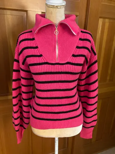 Lavishly Paris New! Women’s Striped Pattern Colorblock Drop Shoulder Sweater