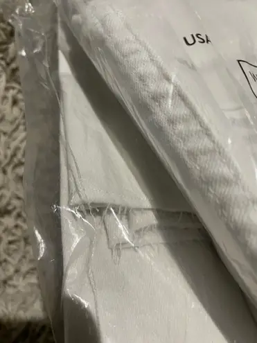 Denim & Co Easy Stretch Denim Crop Wide Leg Jeans Fray Hem A393117 Warm White 14