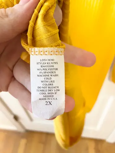 Say Anything NWT mustard yellow cowl neck influencer dress