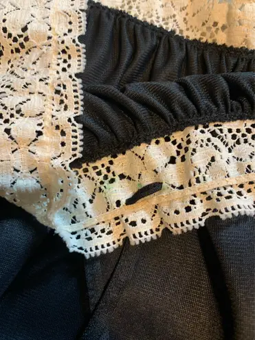 Vintage Lingerie Slip Dress Black Size none