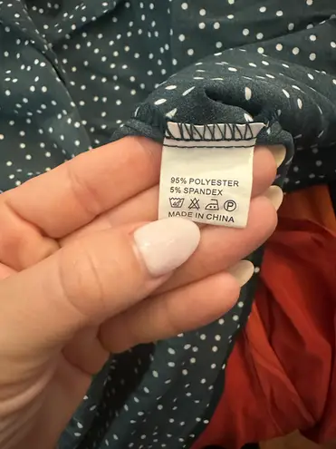 Wrap High Low Skirt Green Size L