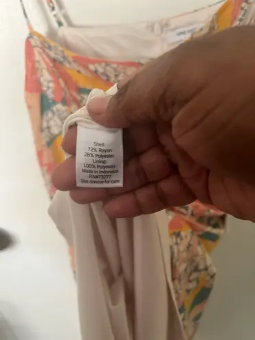 Nine West Women's Faux Wrap Mini Dress Multicolor Size XXL NWT