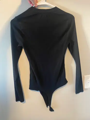 Abercrombie & Fitch Black Ribbed Bodysuit