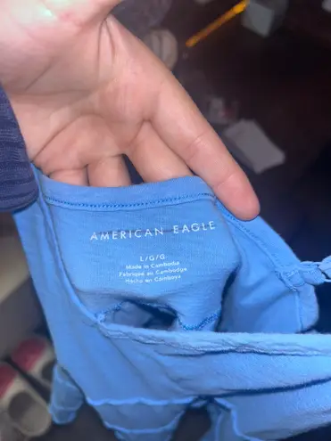 American Eagle blue  top