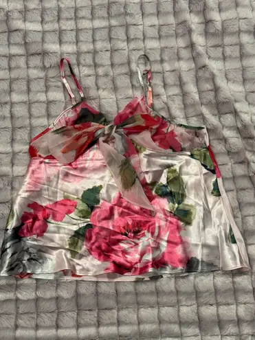 joyspun Sexy Floral Satin Pajama Set size M